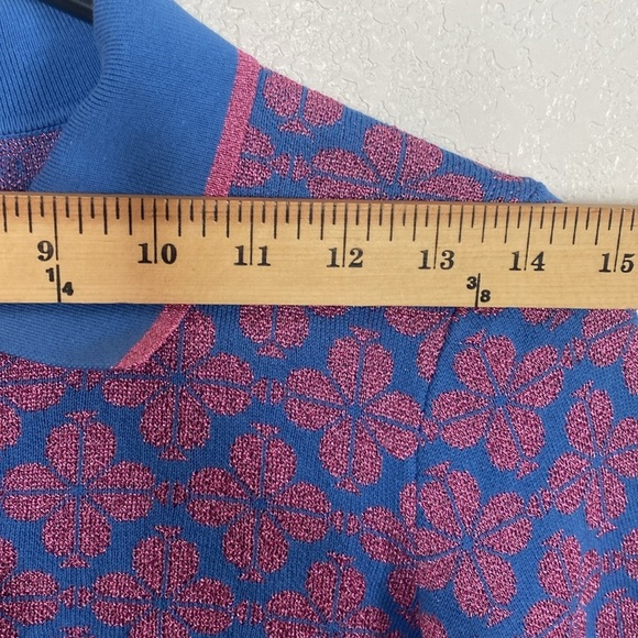 KATE SPADE Women’s Floral Spade Polo Sweater Size XS - Picture 6 of 9